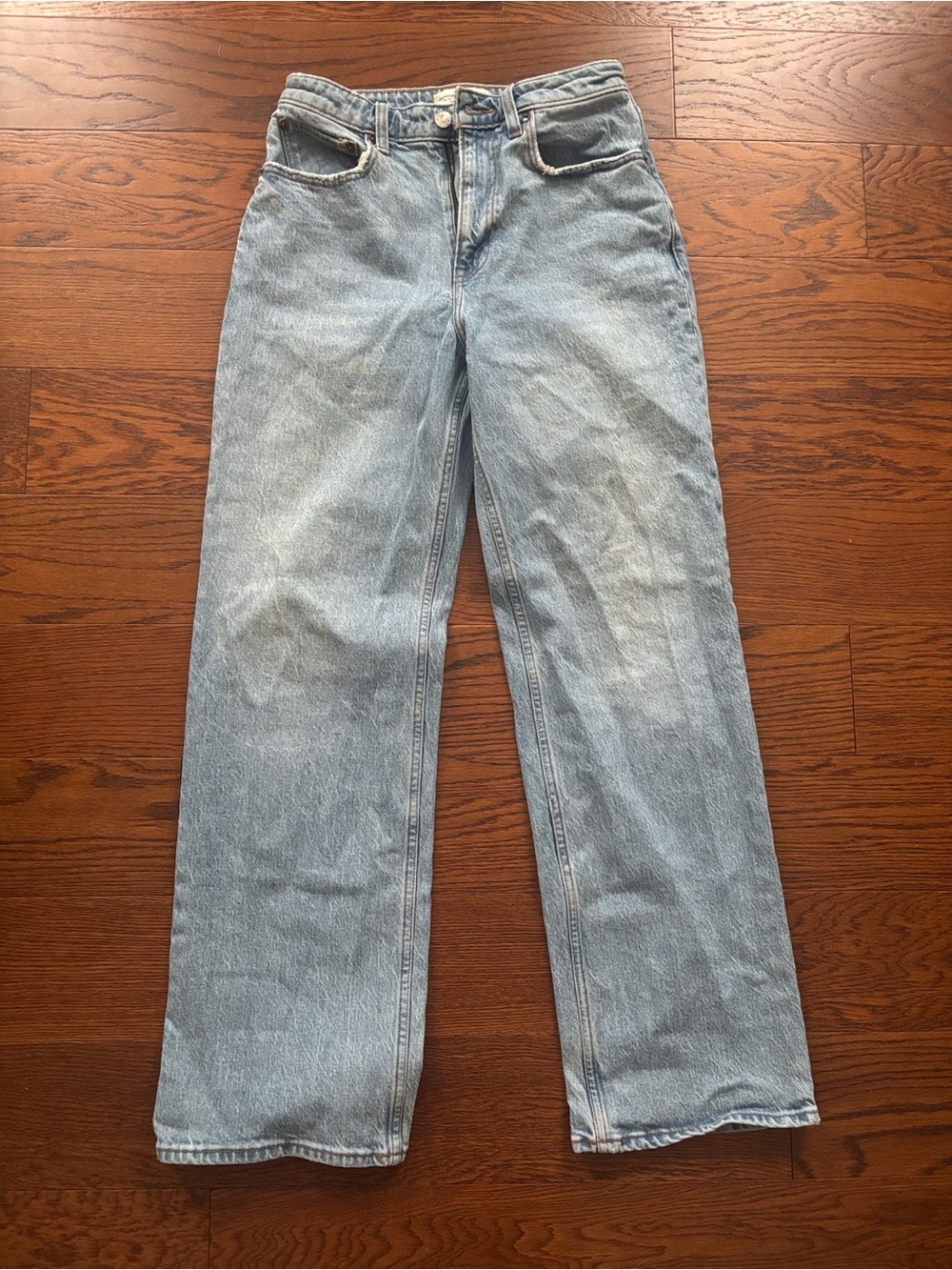 Abercrombie & Fitch Light Blue Straight-Leg Jeans